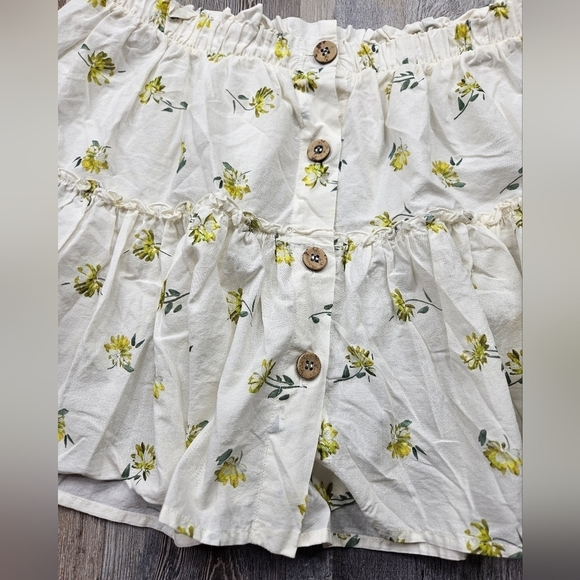 Eberjey Nostalgia Garden Nellie Floral Print Mini-Skirt Cloud Medium - Picture 5 of 15